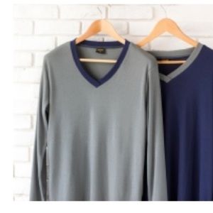 EVA AIR Business Class Royal Laurel Gray & Blue Pajamas Set Sz M Unisex NWT